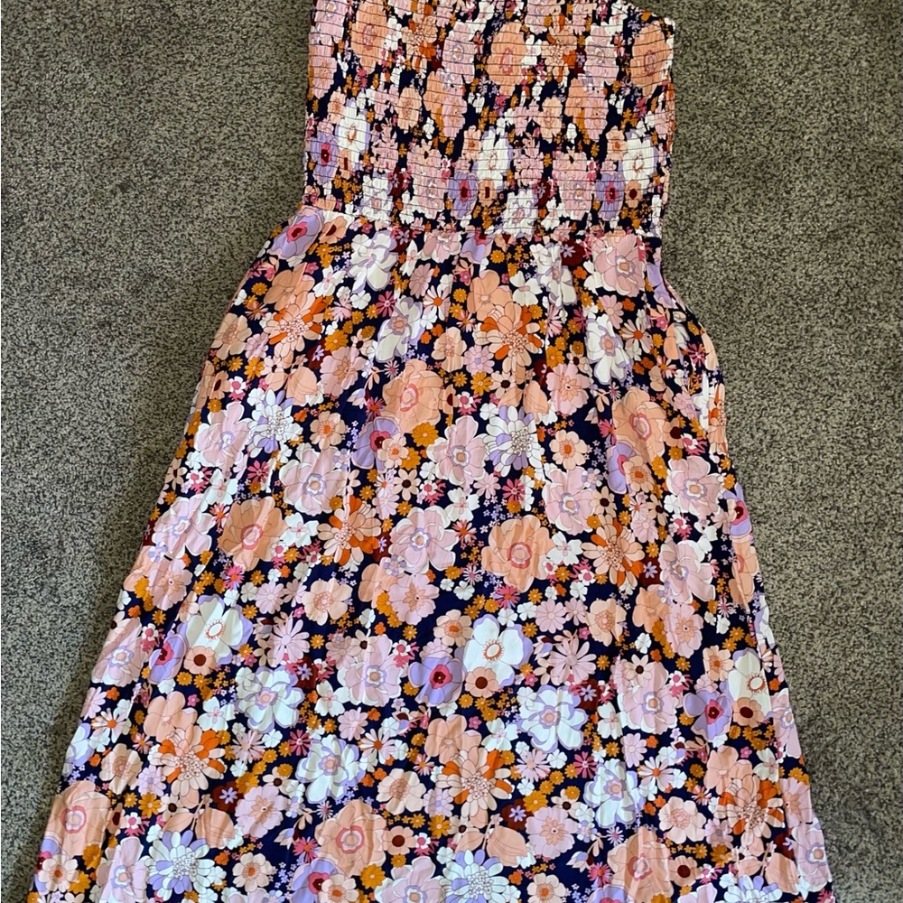 Floral Smocked Maxi Dress